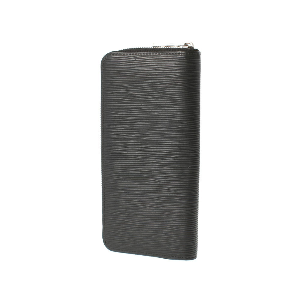 Louis Vuitton Epi Noir Vertical Black Long Wallet Zippy Leather